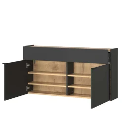 Spiegel & Hänge-Kommode & Garderobe - Sidgarus (dreiteilig)