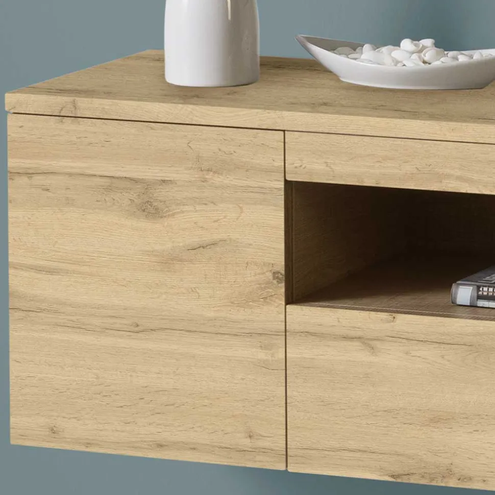 Spiegel & Hängekonsole in Wildeiche - Loriot (zweiteilig)