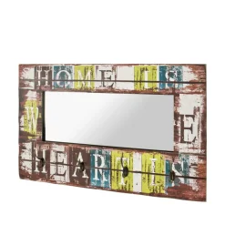 Spiegel Garderobe Yilmo mit Haken