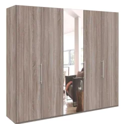 Spiegel Kleiderschrank in Holz-Nachbildung - Crenba