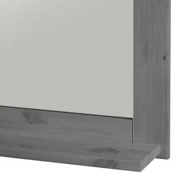 Spiegel mit Ablage und Holzrahmen zweifarbig - Glams