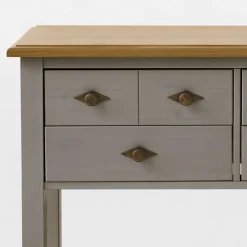 Spiegel mit Kommode Cempino in Grau (zweiteilig)