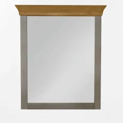 Spiegel mit Kommode Cempino in Grau (zweiteilig)