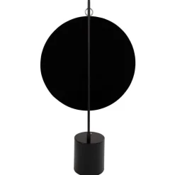 Spiegel mit Ständer in Silber und Schwarz - Fraduno