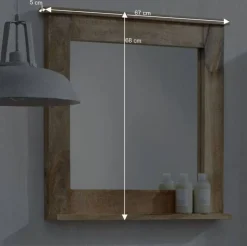 Spiegel Suennas im Shabby Chic Design