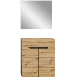 Spiegel und Schuhkommode Set - Norja (zweiteilig)