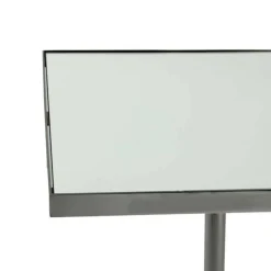 Spiegelglas-Beistelltisch mit Säulengestell - Mandarino