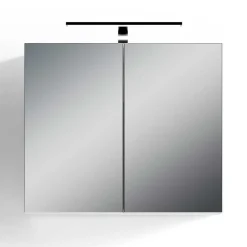 Spiegelschrank mit Doppeltür in Weiß - Niam