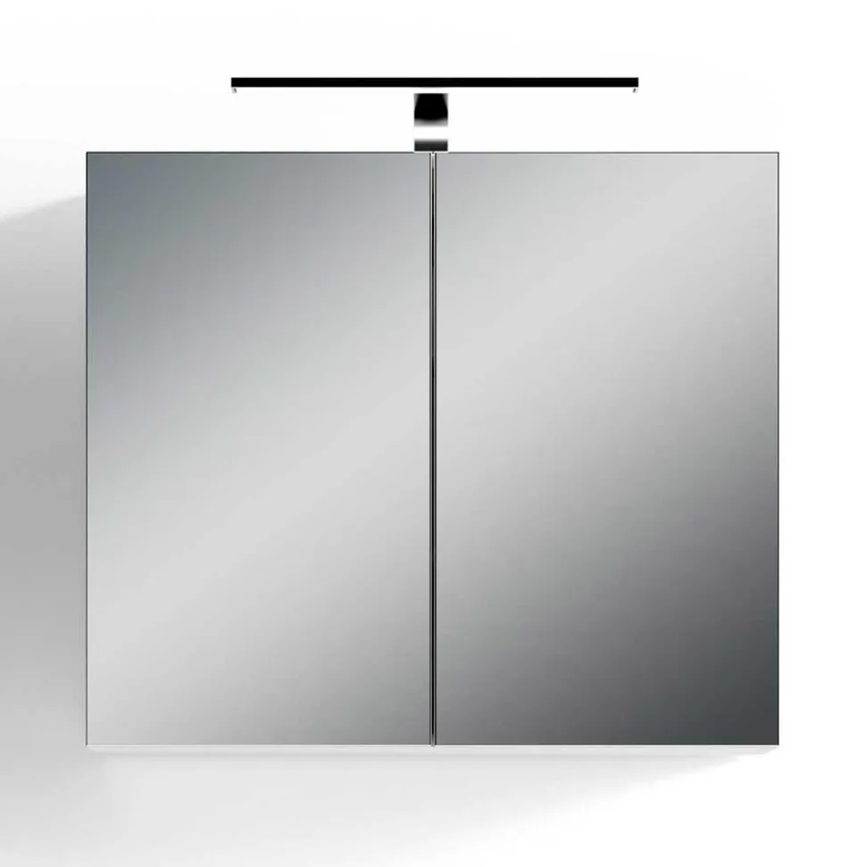 Spiegelschrank mit Doppeltür in Weiß - Niam