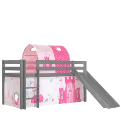 Spielbett für Prinzessin Zimmer mit Rutsche - Abelcaso