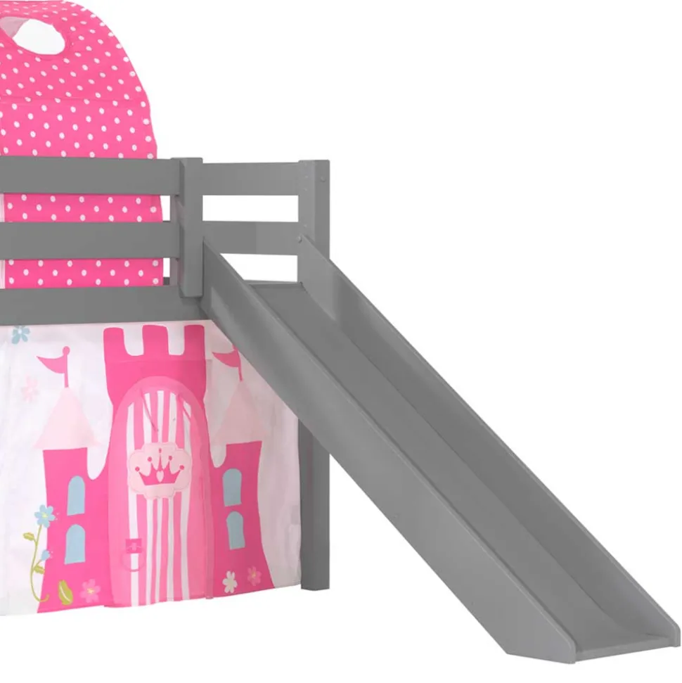 Spielbett für Prinzessin Zimmer mit Rutsche - Abelcaso