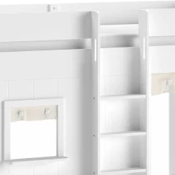 Spielbett mit Hütte 120 cm hoch - Aramo