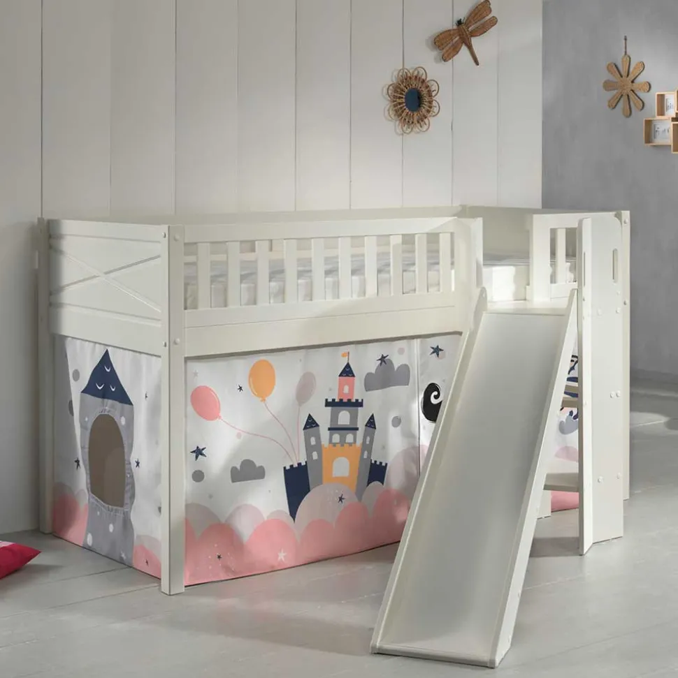 Spielbett mit schräger Rutsche Prinzessin - Novelya