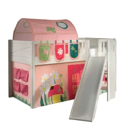 Spielbett mit schräger Rutsche Frühlingsmotive - Annimo