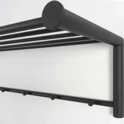 Stahl Hängegarderobe in Schwarz - Sortho