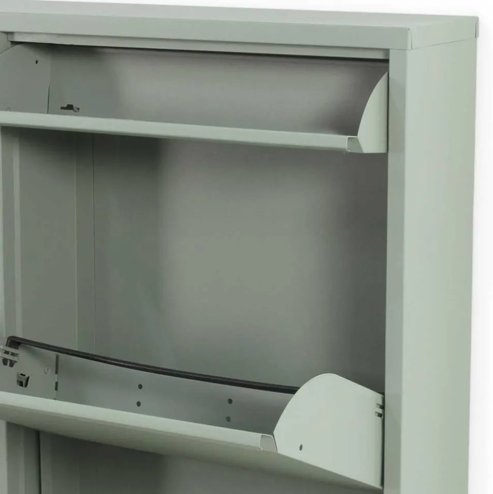 Stahl Schuhschrank in Graugrün - Ciudad