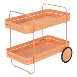 Stahl-Servierwagen in Terracotta - Taradina