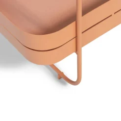 Stahl-Servierwagen in Terracotta - Taradina