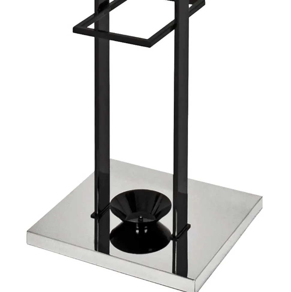 Standgarderobe Zaceta in Schwarz Hochglanz