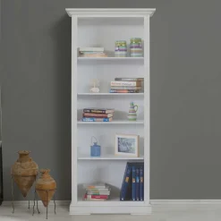 Standregal mit fünf Fächern in Antikweiß - Annot