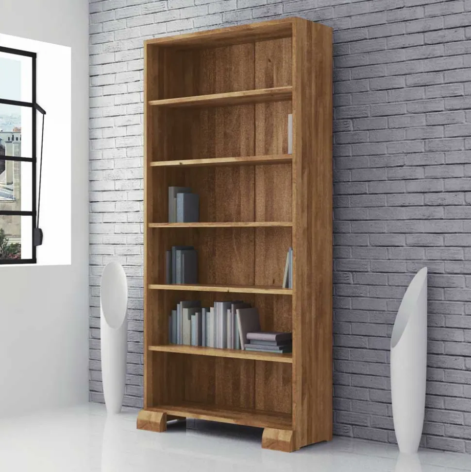 Standregal Vaskov aus Wildeiche Massivholz