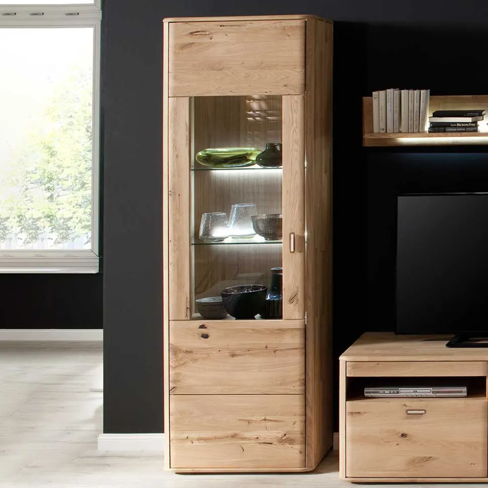 Standvitrine aus Balkeneiche - Destal