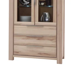 Standvitrine Thivios aus Wildeiche Massivholz