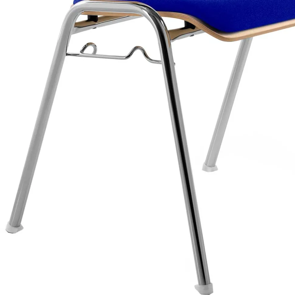 Stapelbarer Stuhl in Buche & Blau - Subra