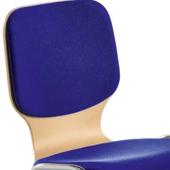 Stapelstuhl in Blau & Buche - Caritera