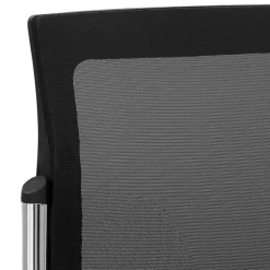 Stapelstuhl in Schwarz & Rot & Chrom - Oona