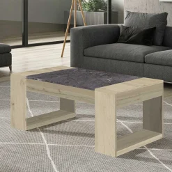 Stauraum Couchtisch mit Tischplatte zum Hochklappen - Pazionan