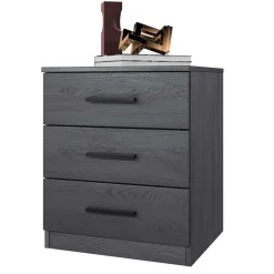 Stauraum Doppelbett in Eiche Grau - Carika