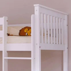 Stauraum Etagenbett in Weiß Forcia aus Kiefernholz