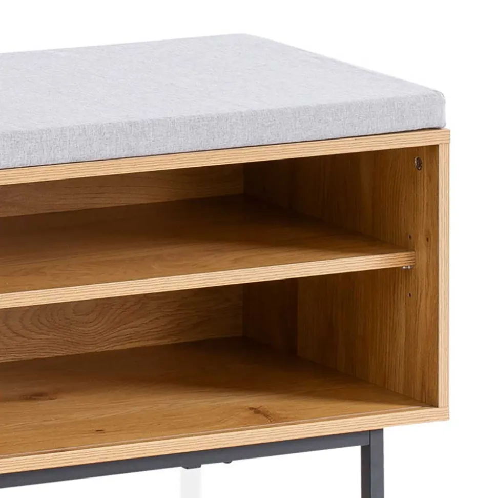 Stauraum Garderobenbank in Eiche Natur - Around