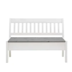 Stauraum Holzbank in Weiß & Grau - Ovidos