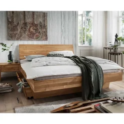 Stauraumbett & Nachtkonsolen - Esvilda I (dreiteilig)