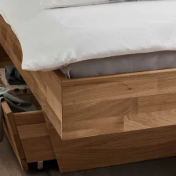 Stauraumbett & Nachtkonsolen - Esvilda I (dreiteilig)