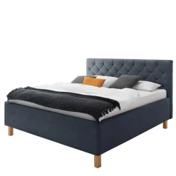 Stauraumbett in Blaugrau & Eiche - Tagma