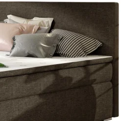 Stauraumbett in Braun Stoffbezug - Casai