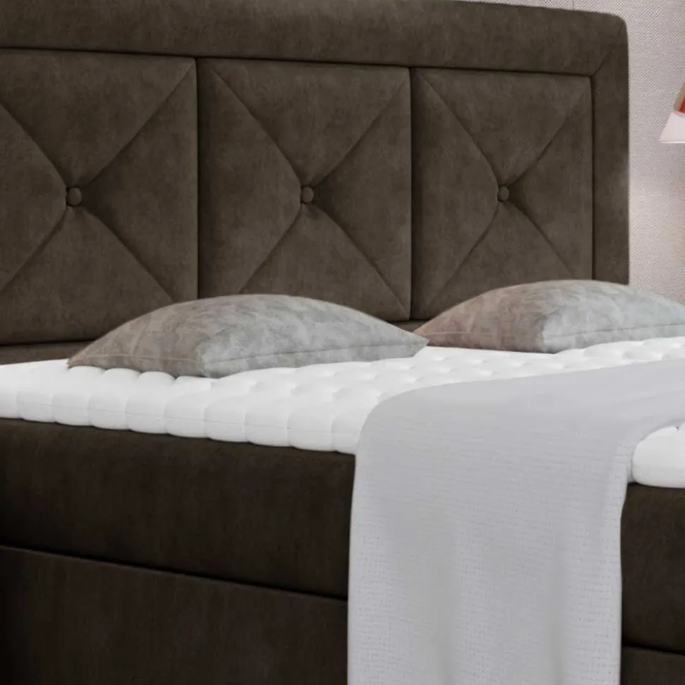 Stauraumbett in Dunkelbraun - Giralna