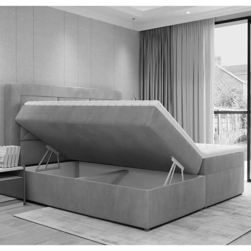 Stauraumbett in Dunkelbraun - Giralna