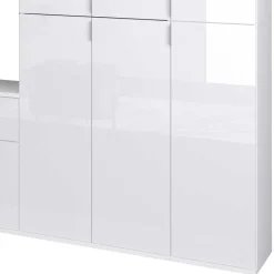 Stauraummöbel Garderobenmöbel 273x193x34 - Ejulia (vierteilig)