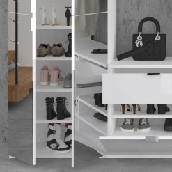 Stauraummöbel Garderobenmöbel 273x193x34 - Ejulia (vierteilig)