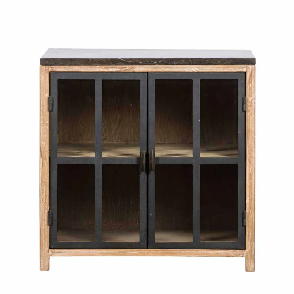 Stauraumvitrine Küche Ashvills im rustikalen Landhausstil