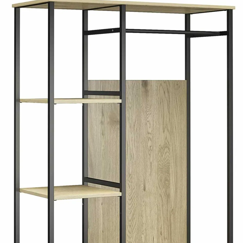 Stehende Garderobe in Holzoptik Natur - Xaidon