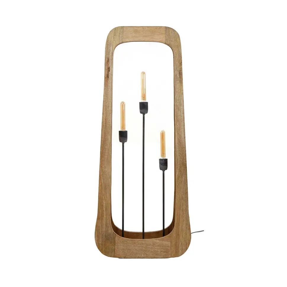 Stehleuchte aus Mangobaum Massivholz - Capitan