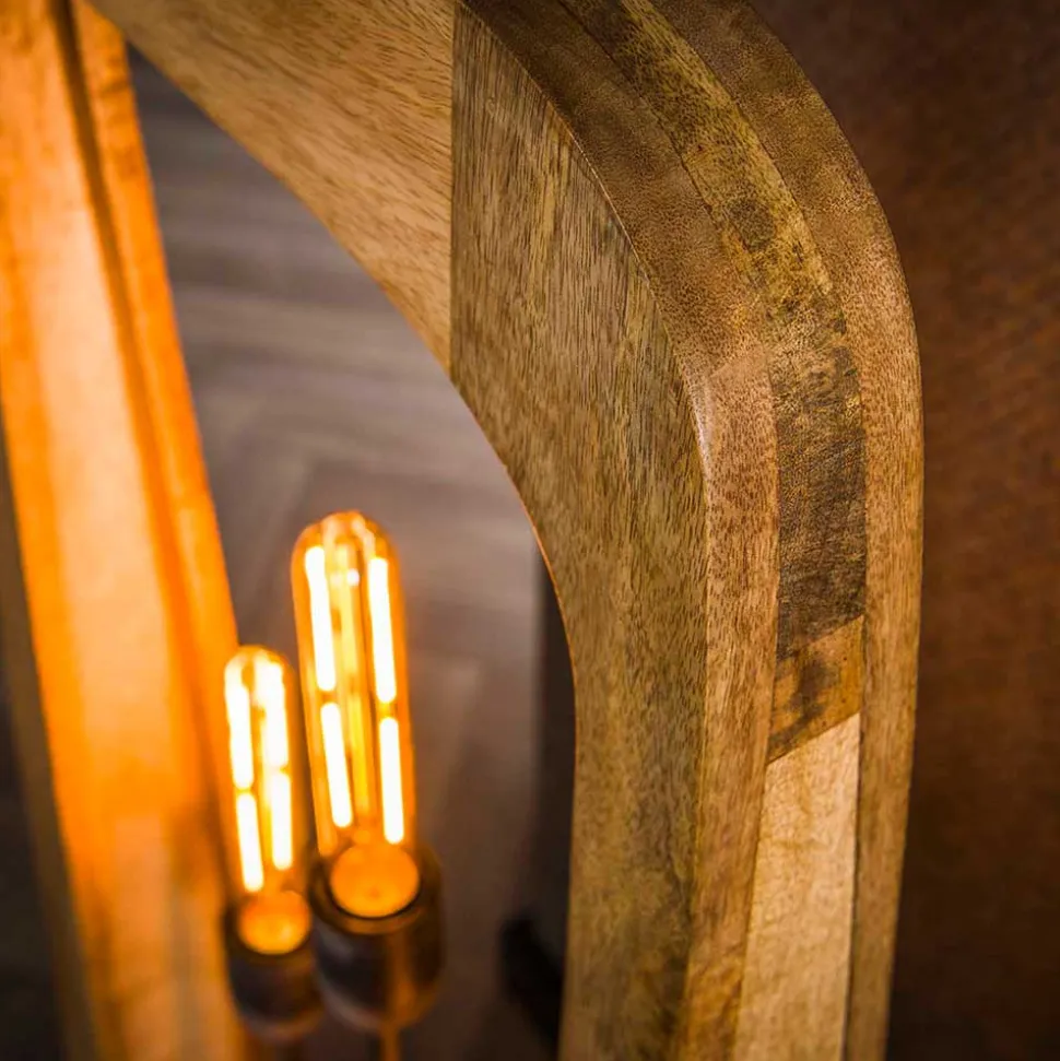 Stehleuchte aus Mangobaum Massivholz - Capitan