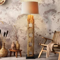 Stehleuchte mit Treibholz Fuß - Jendras