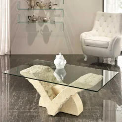 Stein Couchtisch Reading im mediterranen Design