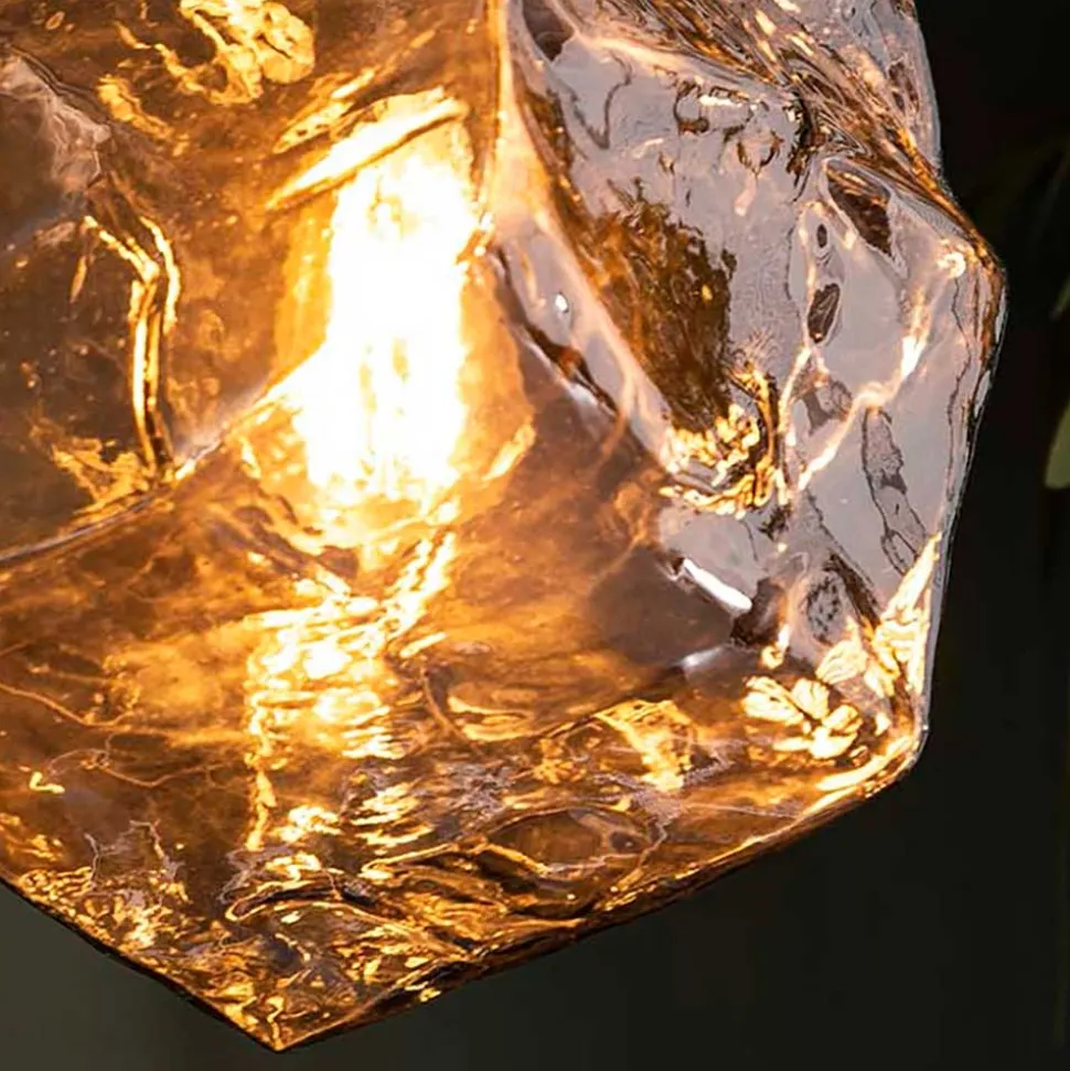 Steinoptik Hängelampe aus Glas - Annabell